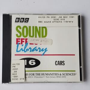 BBC Sound Effects Library International Disc 16 Cars CD 1991